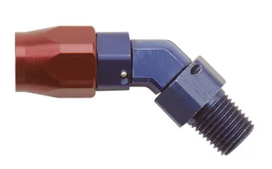 Same Day Shipping Fragola -6AN x 45 Degree Hose End x 1/4 NPT - Black - 194506-BL