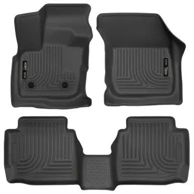Husky Liners 17 Ford Fusion / 17 Lincoln MKZ Black Front and 2nd Row Floor Liners - 98791 Original