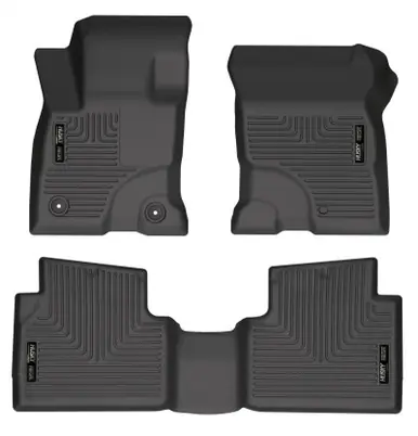 Premium Husky Liners 2022 Ford Escape Hybrid Black Front & 2nd Seat Floor Liners - 95561