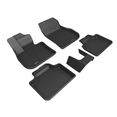 Save Now 3D MAXpider 2024+ Mini Countryman (non-SE) Kagu 1st and 2nd Row Floormats - Black - L1MN02201509