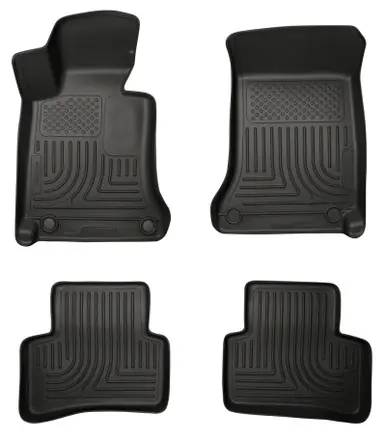 Secure Checkout Husky Liners 2012 Mercedes C-Class WeatherBeater Combo Black Floor Liners - 99811