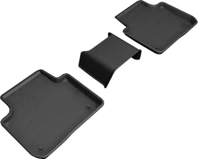Price Drop 3D MAXpider 2019-2019 Porsche Cayenne Kagu 2nd Row Floormats - Black - L1PO01921509