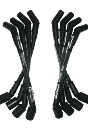 Discount Moroso GM LS Ultra 40 Custom Fit Sleeved Ignition Wire Set 12in 135 Deg Boots - Black - 73851