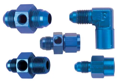 Fragola Inline Gauge Adapter -6AN x -6AN Male - Black - 495001-BL New Arrival