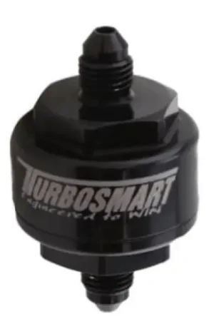 Turbosmart Billet Turbo Oil Feed Filter w/ 44 Micron Pleated Disc AN-4 Male Inlet - Black - TS-0804-1002 Weekend Sale