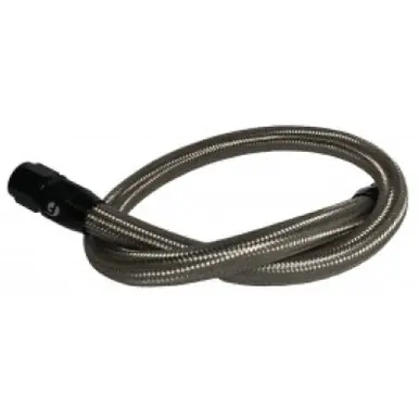 Don’t Miss Out Fleece Performance 98.5-18 Dodge Cummins 34.5in Common Rail/VP44 Coolant Bypass Hose (SS-Braided) - FPE-CLNTBYPS-HS-CRVP-SS