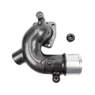Hot Deal Wehrli 98-18 Dodge / Ram Cummins 5.9L/6.7L WCFab X Fleece Thermostat Housing - Gloss Black - WCF100157-GB