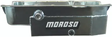 Buy Online Moroso 80-85 Chevrolet Small Block (w/1in Inspection Bung) Wet Sump 8qt 6.5in Steel Oil Pan - 21326