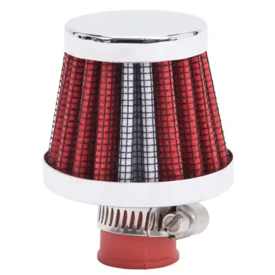 Edelbrock Valve Cover Breathers 9mm Inlet Red/Chrome - 43511 Time-Limited