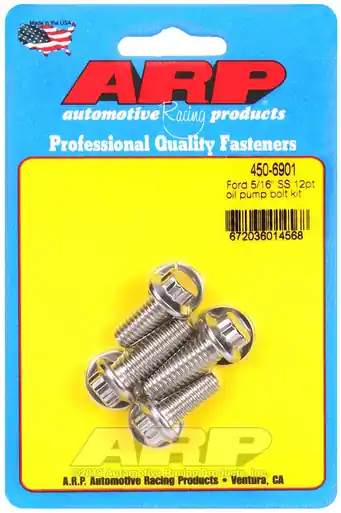 Latest ARP Ford SS 5/16in 12pt oil pump bolt kit - 450-6901