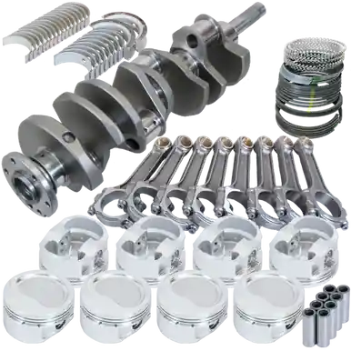 Eagle Ford FE 4.250in Crank 6.700in I-Beam Rods -21cc Inv Dome 4.185in Pistons Rotating Assembly - 158034185 Today Only