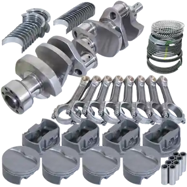 Budget Eagle Chevy LT1350 1Pc 3.750in Crank 6.000in I-Beam Rods -5cc 4.040in Pistons Rotating Assembly - 13057L040