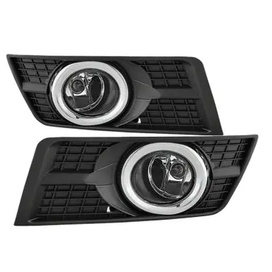 Price Cut Spyder Cadillac SRX 2010-2015 OEM Style Fog Lights W/Universal Switch Clear FL-CASRX10-C - 5080479