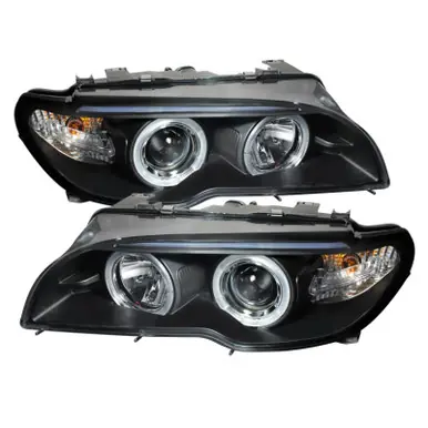 Spyder BMW E46 3-Series 04-06 2 DR Projector Halogen Model- LED Halo Blk PRO-YD-BMWE4604-2DR-HL-BK - 5077141 Original