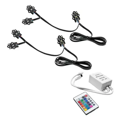 Top Pick Oracle 19-21 GMC Sierra 1500 RGB+W Headlight DRL Upgrade Kit - ColorSHIFT w/ Simple Controller - 1287-504