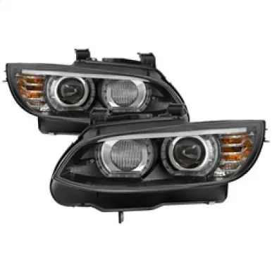 Order Now Spyder 08-10 BMW F92 3 Series Projector Headlights - LED DRL - Black (PRO-YD-BMWE9208-DRL-BK) - 5085184
