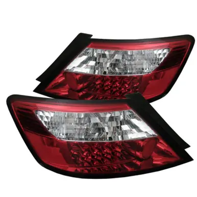 Spyder Honda Civic 06-08 2Dr LED Tail Lights Red Clear ALT-YD-HC06-2D-LED-RC - 5004512 High Quality