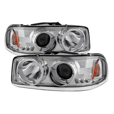 Save Now Spyder GMC Sierra 1500/2500/3500 99-06 Projector Headlights LED Halo LED Chrome PRO-YD-CDE00-HL-C - 5009364