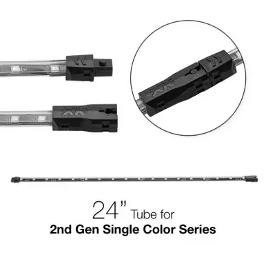 XK Glow Single Color 24in Tube Single Color AMBER - 2nd Gen - XK-2P-T-24-A Limited Time