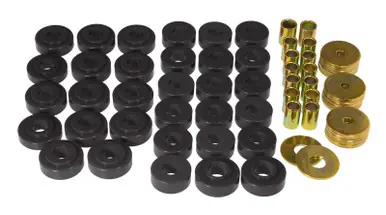 Trusted Brand Prothane 65-67 GM Hardtop Body Mount Kit - Black - 7-121-BL