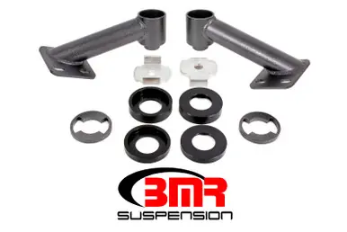 Free Returns BMR 15-17 S550 Mustang Cradle Bushing Lockout Kit - Black Hammertone - CB005H