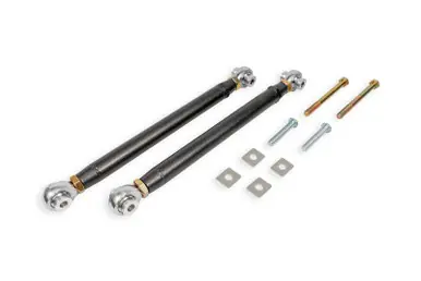 Genuine BMR 15-19 Cadillac CTS-V Rear Double Adj. Toe Rods - Black Hammertone - TR630H