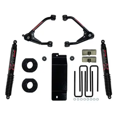 Skyjacker 2007-2013 GM 1500 4WD 3.5-4in UCA Lift Kit w/Rear Black Max B8500 Shocks - C7350PB Luxury