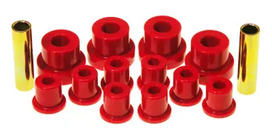 New Release Prothane 76-86 Jeep CJ5/CJ7 Front Spring & Shackle Bushings - Red - 1-1002
