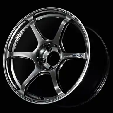 Advan RG-4 17x7.5 / +40 Offset / 5-112 / 66.5mm Bore / Racing Hyper Black & Ring - YA47F40MHBR Brand New
