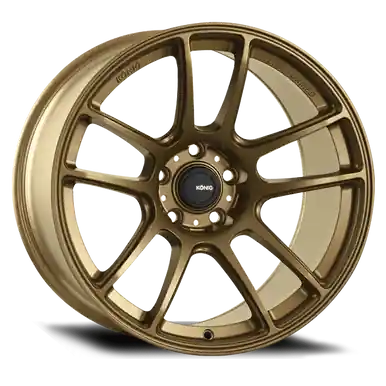 Fan Favorite Konig Heliogram 19X9.5 5X114.3 ET25 Matte Bronze Knurled Bead Flow Formed - HL99514258