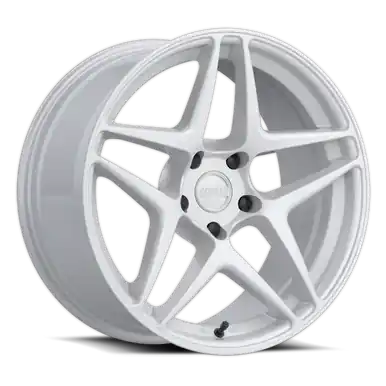 Hassle-Free Returns Kansei K15G Astro 18x8.5in / 5x112 BP / 35mm Offset / 66.56mm Bore - Gloss White Wheel - K15W-188517+35