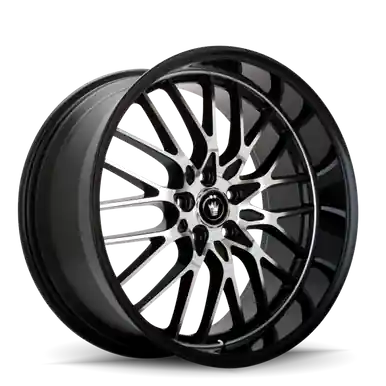 Brand New Konig Lace 17x8 5x112 ET45 Black/Machine Spoke - LA78512455