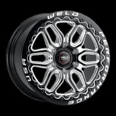 Worldwide Shipping Weld Racing 17x10 Laguna 6 Drag Beadlock 6x139.7 ET25 BS6.48 Gloss BLK MIL DIA 106.1 - S92370084P25