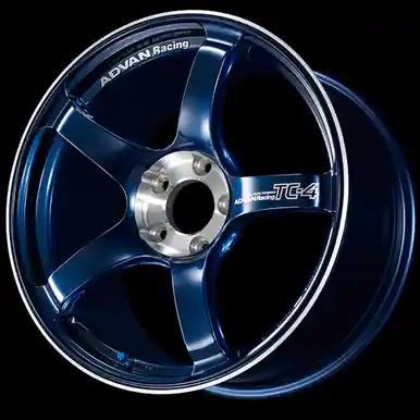 Advan TC-4 SE 17x7.5 / +40 Offset / 4-100 / 63mm Bore / Racing Indigo Blue & Diamond Cut - YADS7F40AEF Brand New
