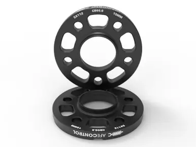 aFe CONTROL Billet Aluminum Wheel Spacers 5x112 CB66.6 15mm - Toyota GR Supra/BMW G-Series - 610-721002-B Free Returns