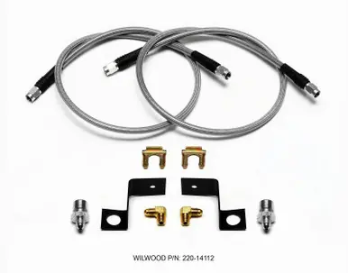 Wilwood Flexline Kit 30 inch -3 3/8-24 IF 1/8 NPT 90 Degree - 220-14111 Shop Now
