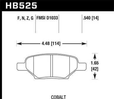 Limited Edition Hawk HPS Street Brake Pads - HB525F.540