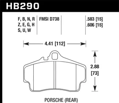 Hawk Performance Ceramic Street Brake Pads - HB290Z.583 Grab Now