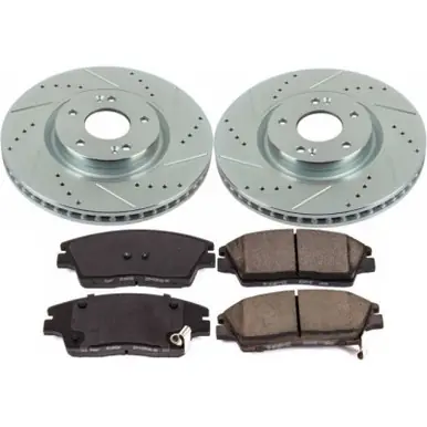 Authentic Power Stop 15-17 Hyundai Tucson Front Z23 Evolution Sport Brake Kit - K7343