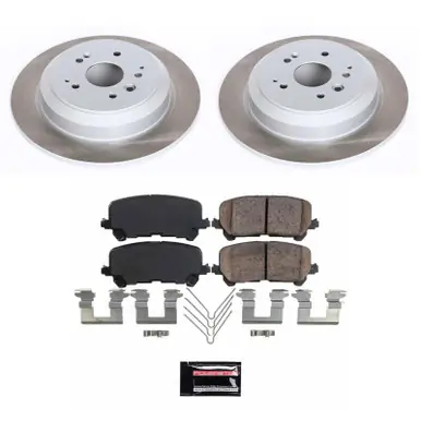 Clearance Power Stop 14-16 Acura MDX Rear Semi-Coated Rotor Kit - SC6953