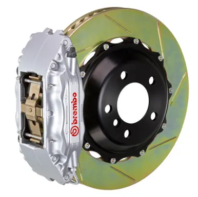 Brembo 00-02 Expedition 2WD Fr GT BBK 4Pis Cast 2pc 355x32 2pc Rotor Slotted Type1-Silver - 1B2.8018A3 Seasonal Sale
