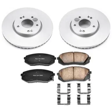 Buy Online Power Stop 12-16 Kia Sportage Front Z17 Evolution Geomet Coated Brake Kit - CRK6510