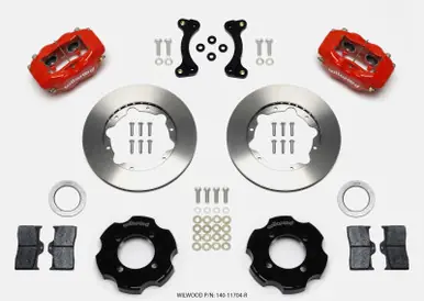 Wilwood Forged Dynalite Front Hat Kit 11.00in Red 95-05 Miata - 140-11704-R Exclusive