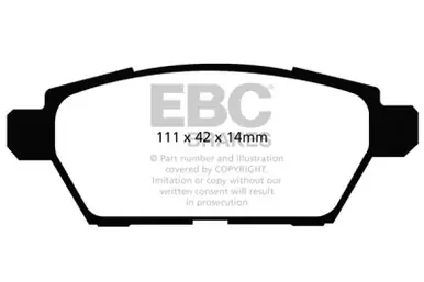 Buy Today EBC 06-09 Ford Fusion 2.3 Greenstuff Rear Brake Pads - DP21766