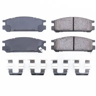 Power Stop 93-96 Subaru Impreza Rear Z17 Evolution Ceramic Brake Pads w/Hardware - 17-471 Editor’s Pick