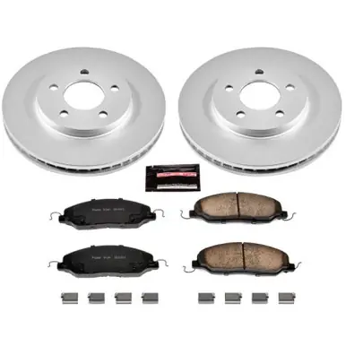 Same Day Shipping Power Stop 05-10 Ford Mustang Front Z17 Evolution Geomet Coated Brake Kit - CRK1382