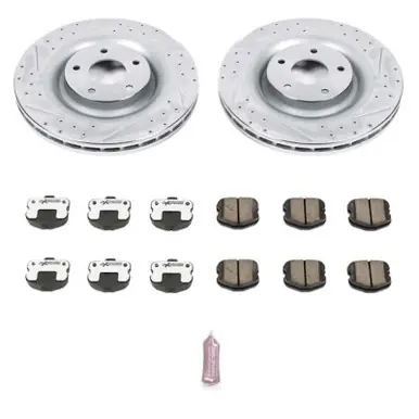Authentic Power Stop 06-13 Chevrolet Corvette Front Z26 Street Warrior Brake Kit - K1444-26