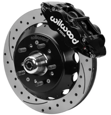 Wilwood 70-81 FBody/75-79 A&XBody FNSL6R Frt Brk Kit 12.88in D/S Rtr Blk Caliper Use w/ PD Spindle - 140-15982-D Direct From Factory