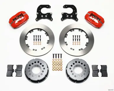 Wilwood Forged Dynalite P/S Rear Kit Red 58-64 Olds/Pontiac Ends - 140-2111-R High Quality