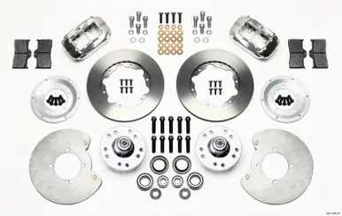Wilwood Forged Dynalite Front Kit 11.00in Polished 37-48 Ford Psgr. 360 Plate Mount - 140-11014-P New Release